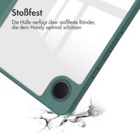 imoshion Trifold Hardcase Klapphülle für das Samsung Galaxy Tab A9 8.7 Zoll - Grün