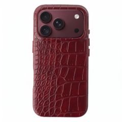 Selencia Croco Backcover mit MagSafe Apple iPhone 18 Pro / 17 Pro - Burgundy