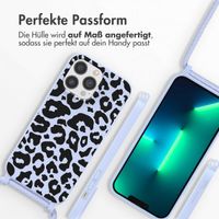 imoshion SilikonHülle design mit Band Apple iPhone 13 Pro Max - Animal Lila