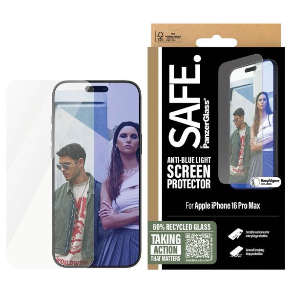 SAFE by PanzerGlass Ultra Wide Fit EyeScreen Protector mit Applikator Apple iPhone 16 Pro Max