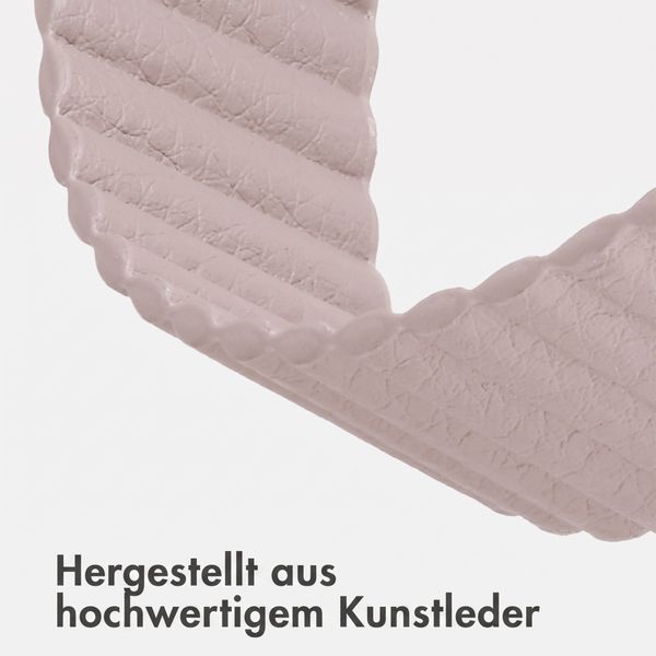 imoshion Magnetisches Kunstlederarmband für Apple Watch | 38/40/41/42 mm - Beige