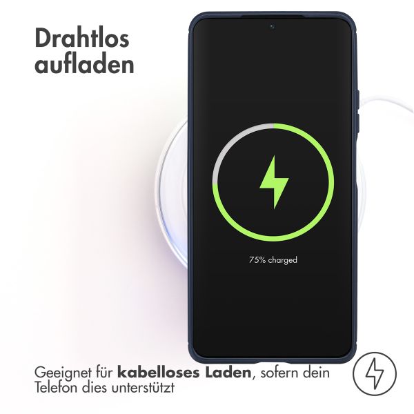 imoshion Brushed Back Cover Motorola Moto G75 5G - Dunkelblau