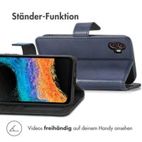 imoshion Luxuriöse Klapphülle für das Samsung Galaxy Xcover 6 Pro - Dunkelblau