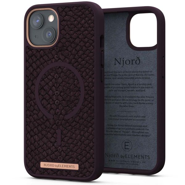 Njorð Collections Salmon Leather MagSafe Case für das iPhone 13 - Rust