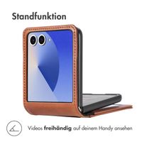 imoshion Luxuriöse Klapphülle Samsung Galaxy Z Flip 7 - Braun