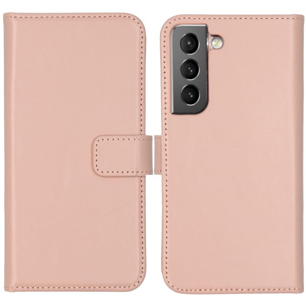 Selencia Echtleder Klapphülle für das Samsung Galaxy S22 - Dusty Pink