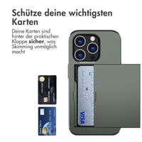 imoshion Backcover mit Kartenfach für das iPhone 15 Pro - Dunkelgrün