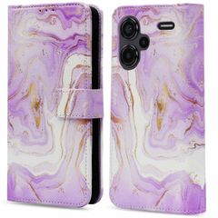 imoshion Design Klapphülle Xiaomi Redmi Note 13 Pro Plus (5G) - Purple Marble