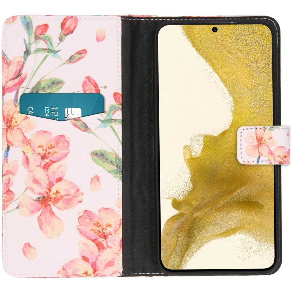 imoshion Design TPU Klapphülle für das Samsung Galaxy S22 Plus - Blossom Watercolor