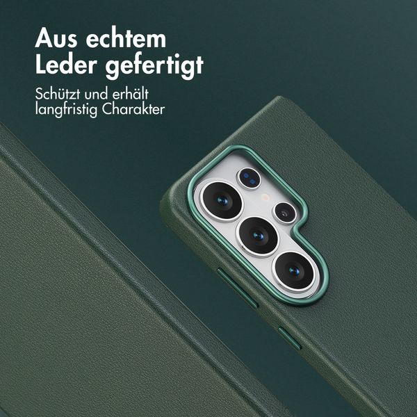 Accezz MagSafe Leather Backcover Samsung Galaxy S26 Ultra - Cedar Green