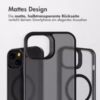 Accezz Rugged Frosted Back Cover mit MagSafe Apple iPhone 15 - Schwarz