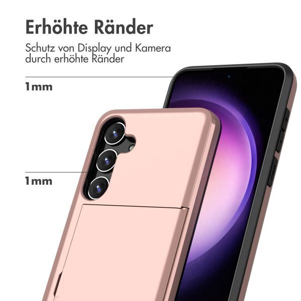 imoshion Backcover mit Kartenfach Samsung Galaxy S24 Plus - Rosé gold