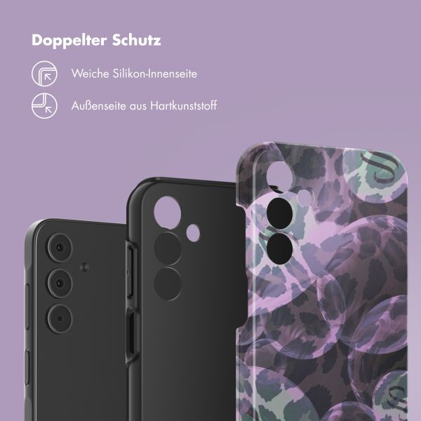 Selencia Vivid Back Cover Samsung Galaxy A15 (5G) - Leo Bubble Green