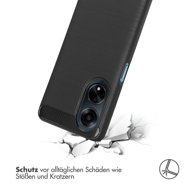 imoshion Brushed Back Cover für das Oppo A98 - Schwarz