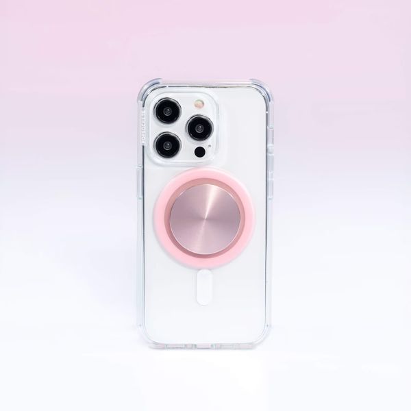 PopSockets PopGrip MagSafe Round - Aluminum Dusty Rose