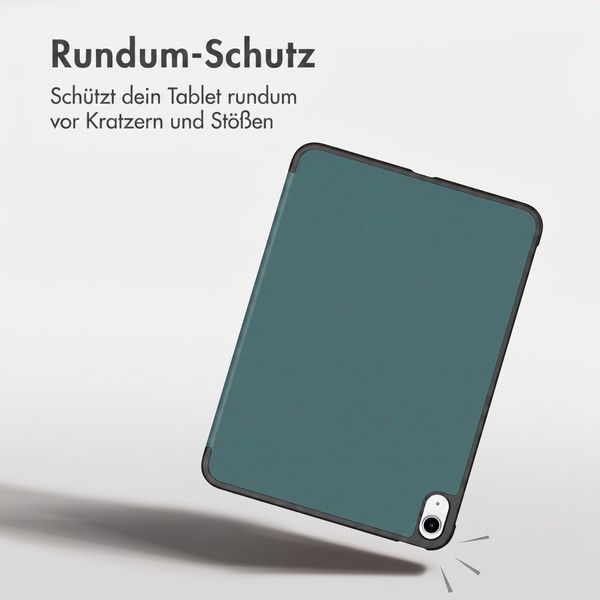 imoshion Trifold Klapphülle Apple iPad Air 11 Zoll (2026) M4 / (2025) M3 / (2024) M2 / Air 5 (2022) / Air 4 (2020) - Dunkelgrün
