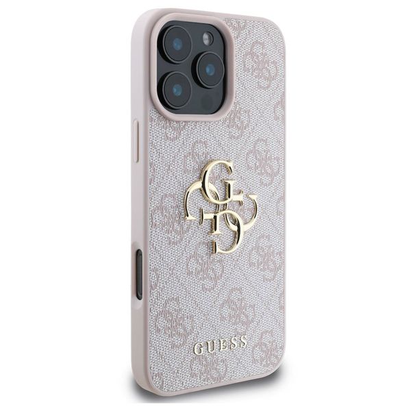 Guess 4G Metal Logo Back Cover Apple iPhone 16 Pro Max - Rosa