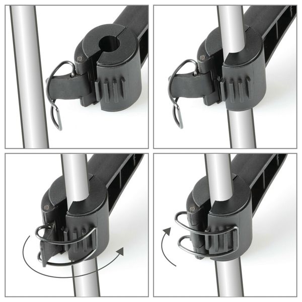 Lampa Smart Scooter Flow - Telefonhalter Motorroller - Spiegel- und Windschutzscheibenbefestigung - Schwarz