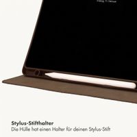 Selencia Croco Klaphülle Samsung Galaxy Tab A11 Plus / A9 Plus - Choco Brown