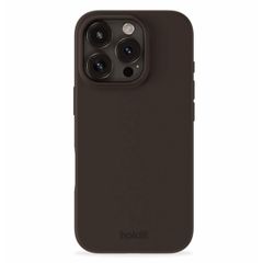 Holdit Silicone Case für das iPhone 16 Pro - Chocolate