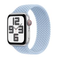 Apple Geflochtenes Solo Loop für  Apple Watch Series 1 - 11 / SE / Ultra (44/45/46/49 mm) - Größe 3 - Light Blue