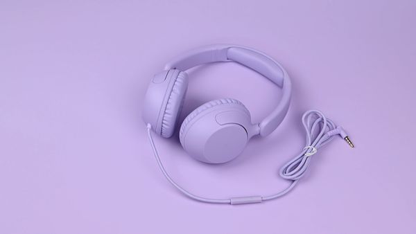 imoshion Kinderkopfhörer mit AUX-Kabel - Dezibelbegrenzer - Lavender Lilac