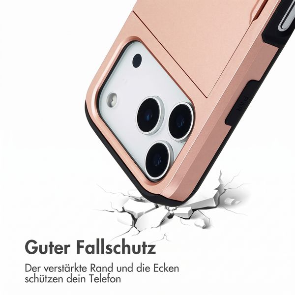 imoshion Backcover mit Kartenfach Apple iPhone 18 Pro / 17 Pro - Rose Gold