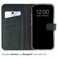 Selencia Echtleder Klapphülle Apple iPhone 18 Pro / 17 Pro - Grün