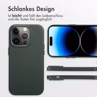 Accezz MagSafe Leather Backcover Apple iPhone 14 Pro - Cedar Green