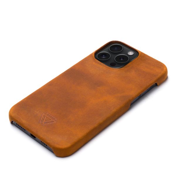 Wachikopa Full Wrap Back Cover für das iPhone 15 Pro Max - Camel