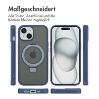 Accezz Ring Stand Backcover mit MagSafe Apple iPhone 15 - Blau