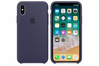 Apple Dunkelblaues Silikon-Case für iPhone X