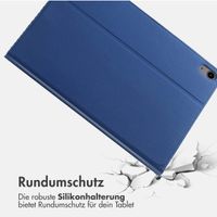Accezz Classic Klapphülle Apple iPad 11 (2025) 11 Zoll A16 / iPad 10 (2022) 10.9 Zoll - Dunkelblau