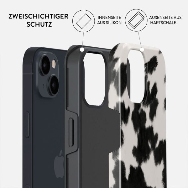 Burga Tough Back Cover für das Apple iPhone 15 - Achromatic