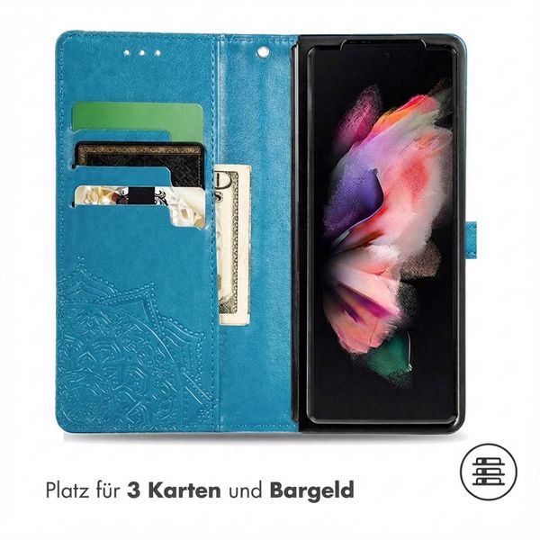 imoshion Mandala Klapphülle Samsung Galaxy Z Fold 5 - Türkis