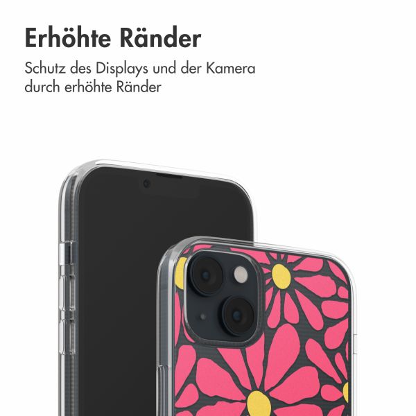 imoshion  Design Hülle für das iPhone 14 - Dusty Rose Flowers Connect