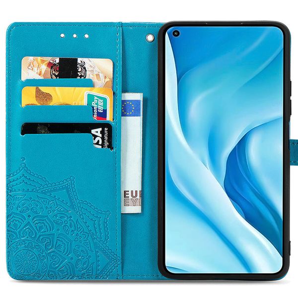 imoshion Mandala Klapphülle Xiaomi Mi 11 Lite (5G/4G) / 11 Lite 5G NE - Türkis