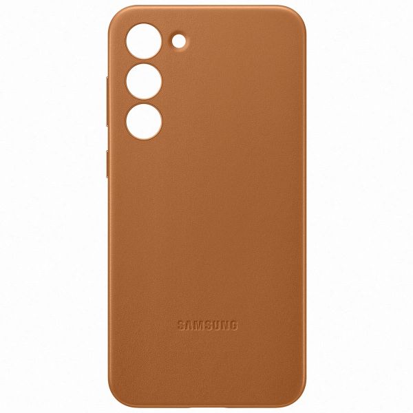 Samsung Original Leather Backcover für das Samsung Galaxy S23 Plus - Braun