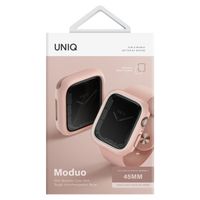 Uniq Moduo Apple Watch Hülle mit austauschbarem Rahmen für die Apple Watch 4-9 / SE - 44/45 mm - Blush (Pink/White)