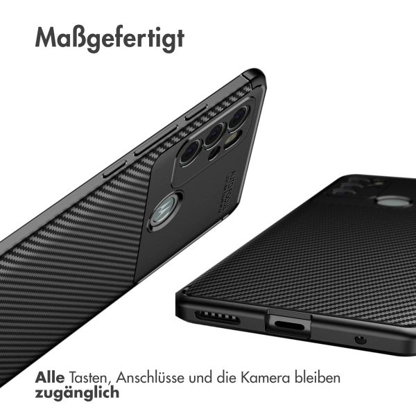 imoshion Carbon-Hülle für das Motorola Moto G60s - Schwarz