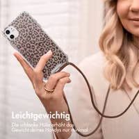 imoshion Design Hülle mit Band Apple iPhone 11 - Leopard Mood