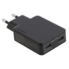 Accezz Ultra Slim GaN Ladegerät - 2x USB-C - 65 W - Schwarz