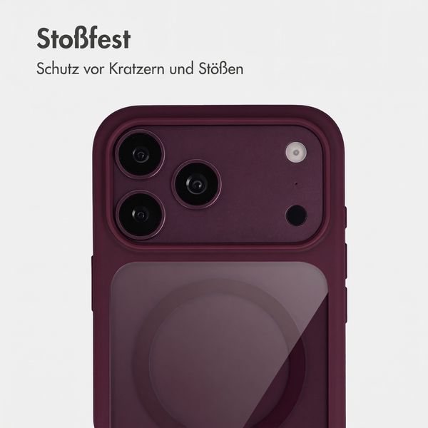 Accezz Hold Backcover mit MagSafe Apple iPhone 18 Pro Max / 17 Pro Max - Dark Cherry