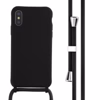imoshion Silikonhülle mit Band für das Apple iPhone X / Xs - Schwarz
