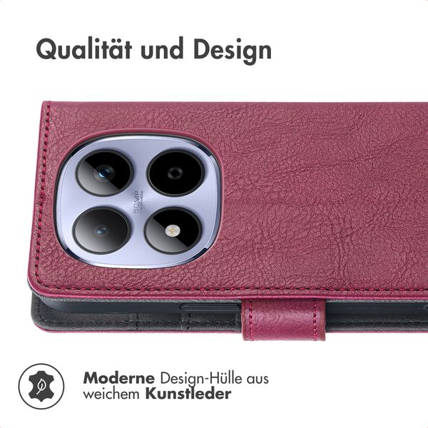 imoshion Luxuriöse Klapphülle Xiaomi Redmi Note 15 (4G) - Bordeaux