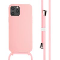 imoshion Silikonhülle mit Band für das Apple iPhone 12 (Pro) - Rosa