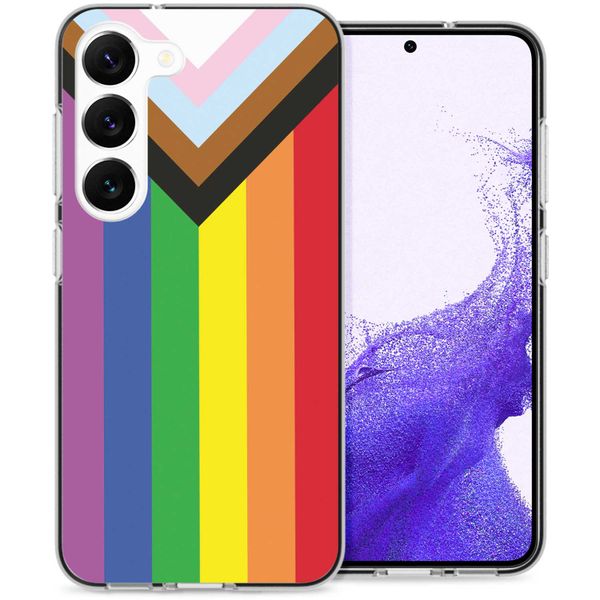 imoshion Design Hülle für das Samsung Galaxy S23 - Rainbow flag