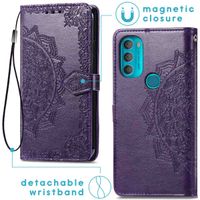 imoshion Mandala Klapphülle für das Motorola Moto G71 - Violett