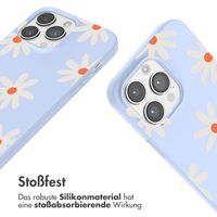 imoshion SilikonHülle design mit Band Apple iPhone 14 Pro Max - Lila Flower Distance