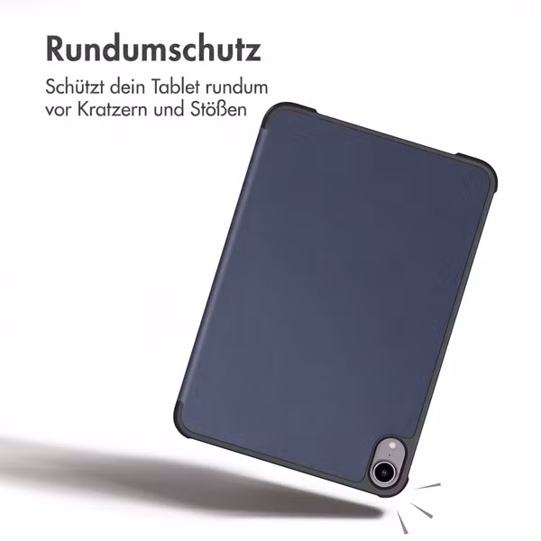imoshion Trifold Klapphülle Apple iPad Mini 7 (2024) / iPad Mini 6 (2021) - Dunkelblau